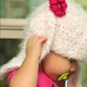 Super soft boucle bunny hat